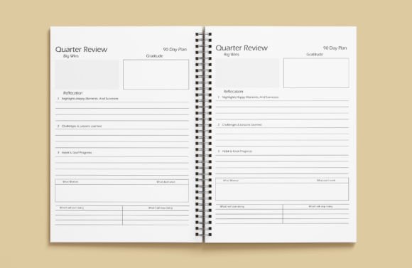 Download Daily Quarter Review Planer Kdp Interior - Premium Resources