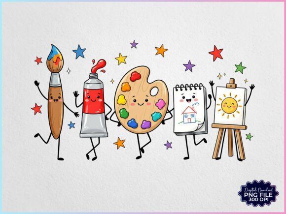 Download Art Teacher Supplies Doodles PNG - Supplies Collection