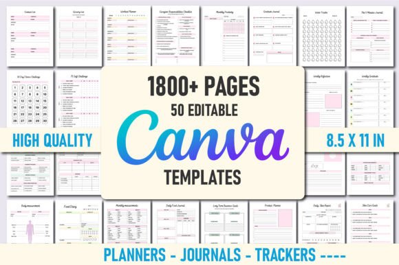 Download 50 Editable Canva Planners Template - Canva Collection