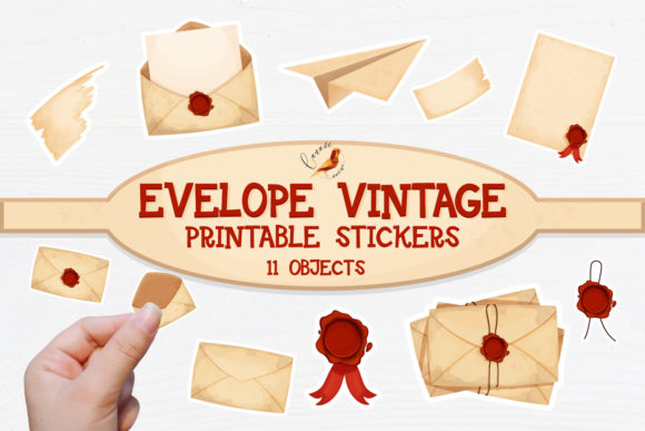 Download Envelope Vintage Printable Stickers - Premium Resources