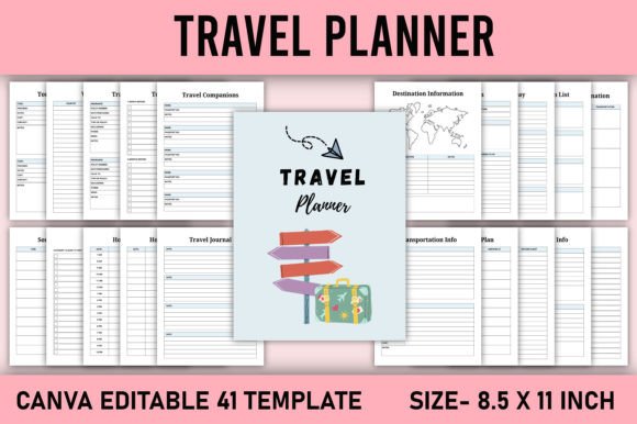 Download Travel Planner Canva Template - Canva Collection