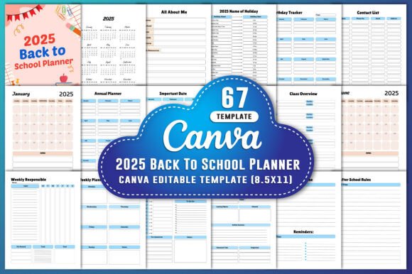 Download 2025 Back to School Planner Canva - Canva Collection