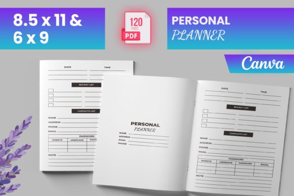 Download Personal Planner for Canva (KDP) - Canva Collection
