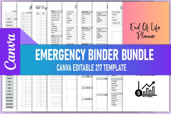 Download Emergency Binder Bundle Canva KDP - Canva Collection