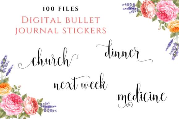 Download Bundle of Stickers for Planners, Digital - Digital Collection