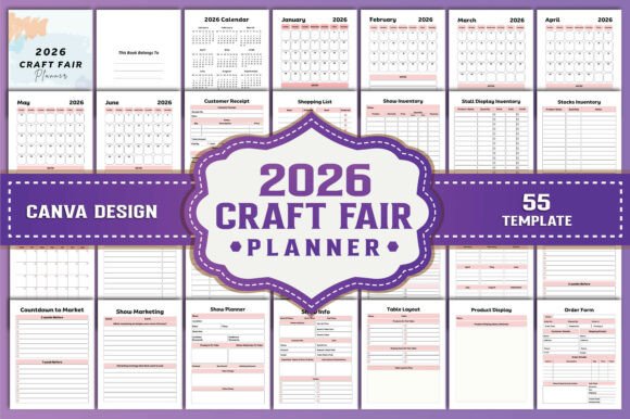 Download 2026 Craft Fair Planner Canva - Canva Collection