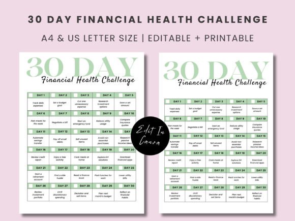 Download Canva 30 Day Financial Health Challenge - Canva Collection
