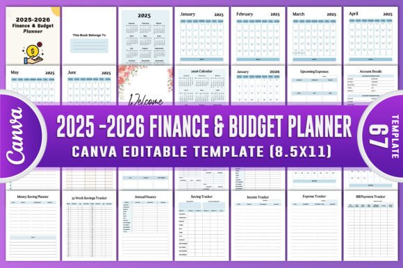 Download 2025-2026 Finance &amp; Budget Planner Canva - Canva Collection