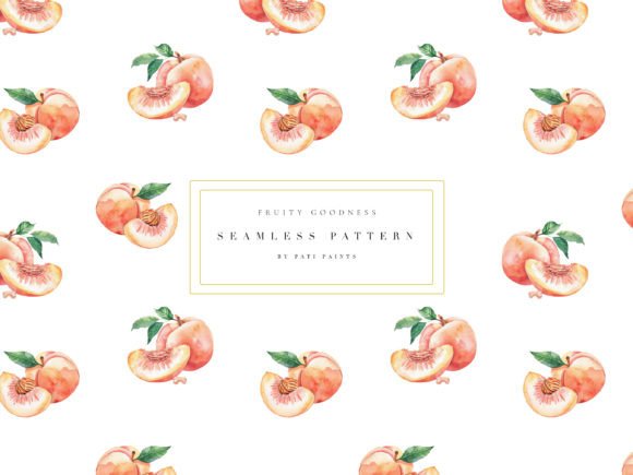 Download Watercolor Peach Digital Paper - Digital Collection