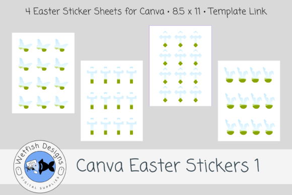 Download Canva Easter Sticker Templates 1 - Canva Collection