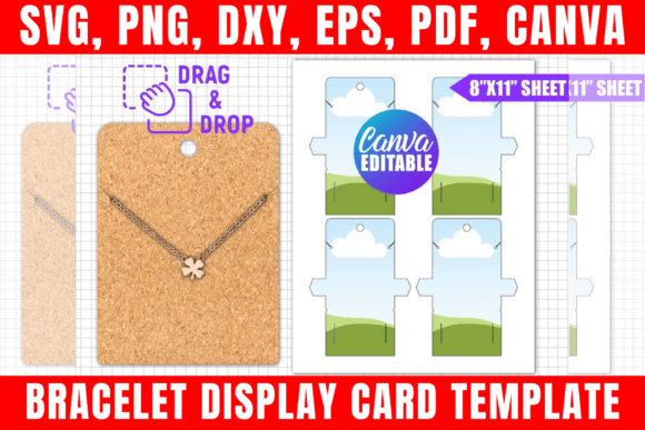 Download Bracelet Display Card Canva Template - Canva Collection