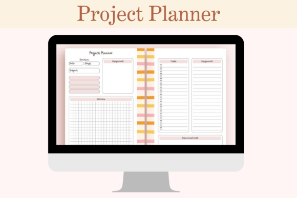 Download Digital Project &amp; Task Planner Printable - Digital Collection