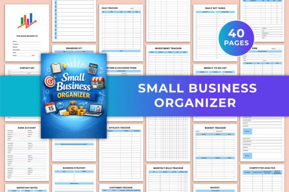 Download Small Business Organizer Canva KDP - Canva Collection