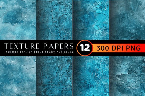 Download Lagoon Blue Texture Digital Paper - Digital Collection