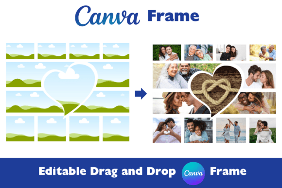Download Heart Canva Frame Photo Collage - Canva Collection