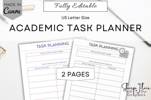 Download Academic Task Planner | Canva Template - Canva Collection