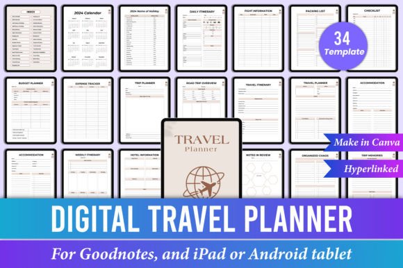 Download Digital Travel Planner for Ipad Canva - Digital Collection