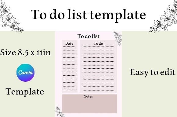 Download To Do List Canva Template - Canva Collection