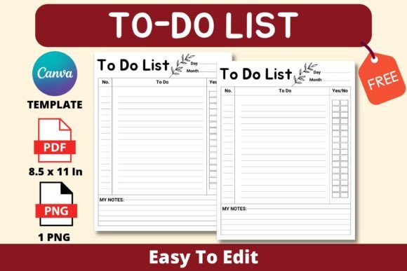 Download To-Do List Canva Template Printable - Canva Collection