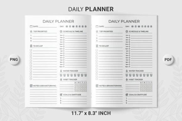 Download Daily Planner Layout Sections PNG - Planner layout Collection