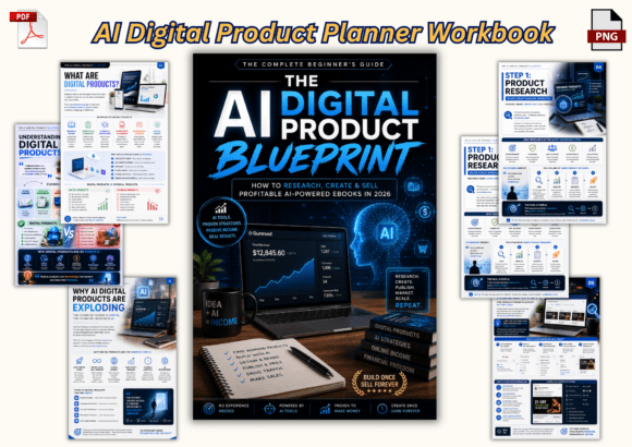 Download AI Digital Product Planner Workbook - Digital Collection