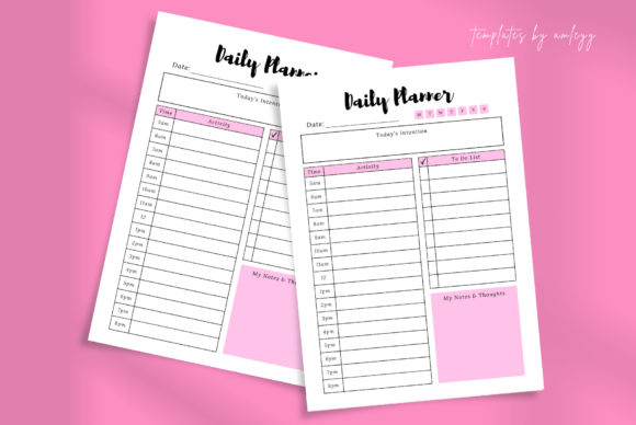 Download Daily Planner Template Canva | Simple - Canva Collection