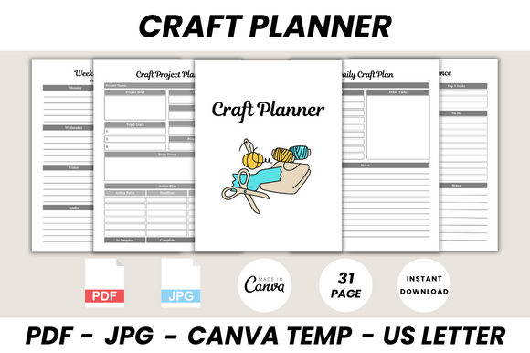 Download Craft Planner Canva Template - Canva Collection