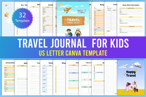 Download Travel Journal for Kids Canva - Canva Collection