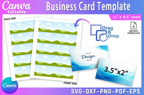 Download Business Card Canva Template - Canva Collection