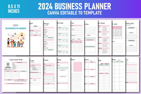 Download 2024 Business Planner Canva KDP Interior - Canva Collection