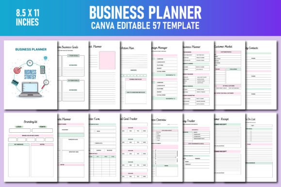 Download Business Planner Canva KDP - Canva Collection