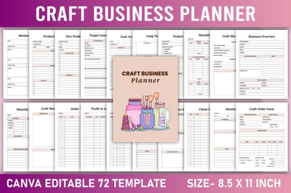 Download Editable Craft Business Planner Canva - Canva Collection
