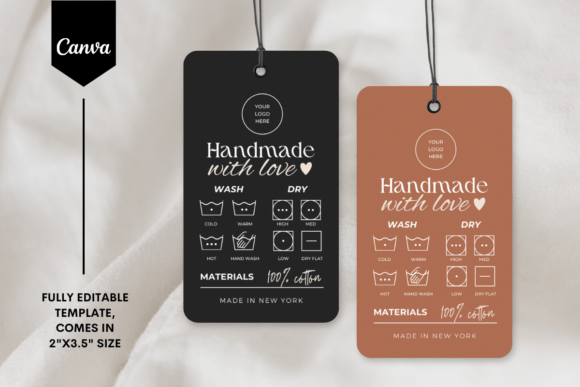 Download Editable Care Guide Hang Tag Template 7 - Premium Bundle