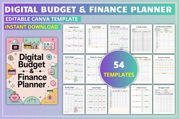 Download Digital Budget &amp; Finance Planner - Digital Collection