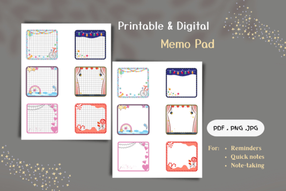 Download Printable &amp; Digital MEMO Pad - Digital Collection