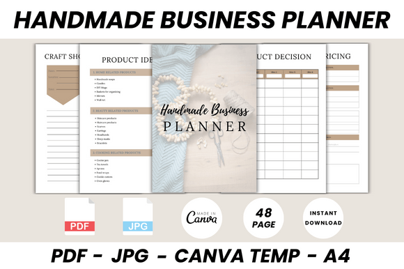 Download Handmade Business Planner Canva Template - Canva Collection