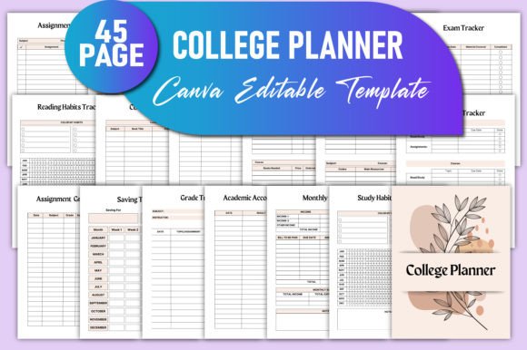 Download Editable College Planner Canva KDP - Canva Collection