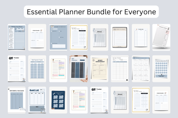 Download Essential Planner Bundle for Everyone - Premium Bundle