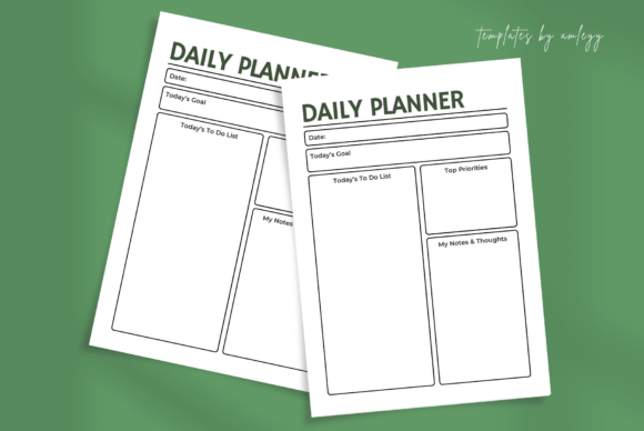 Download Minimal Daily Planner Template | Canva - Canva Collection