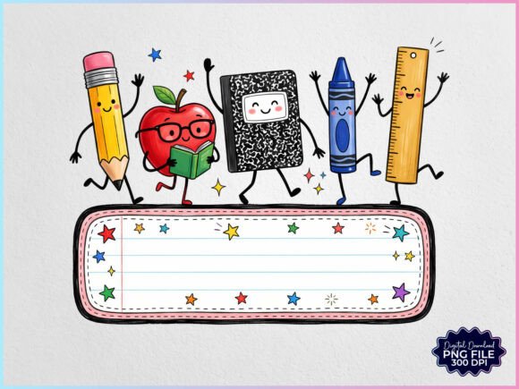 Download Personalized Back to School Supplies PNG - Supplies Collection