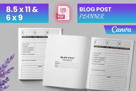 Download Blog Post Planner Canva (KDP) - Canva Collection
