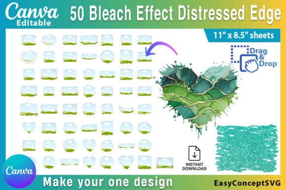 Download 50 Canva Bleach Effect Distressed Edge - Canva Collection