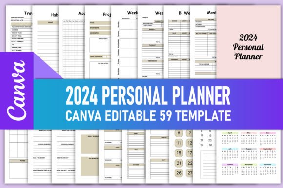 Download 2024 Personal Planner for Canva KDP - Canva Collection