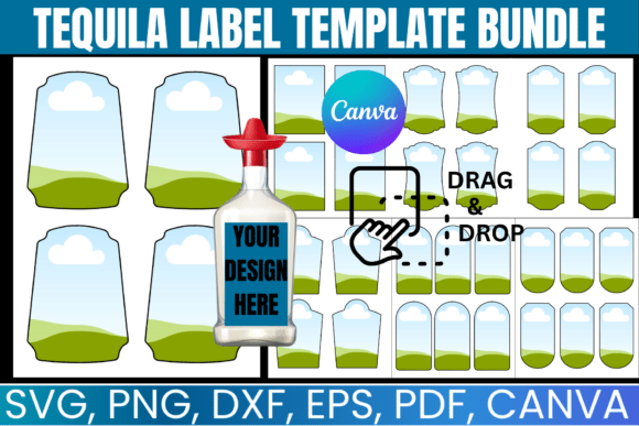 Download Tequila Label Canva Template Bundle - Canva Collection